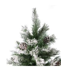 Flocked Angel Pine Artificial Christmas Tree, 7'