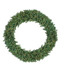 Green Deluxe Windsor Pine Artificial Christmas Wreath with Clear Lights, 72"