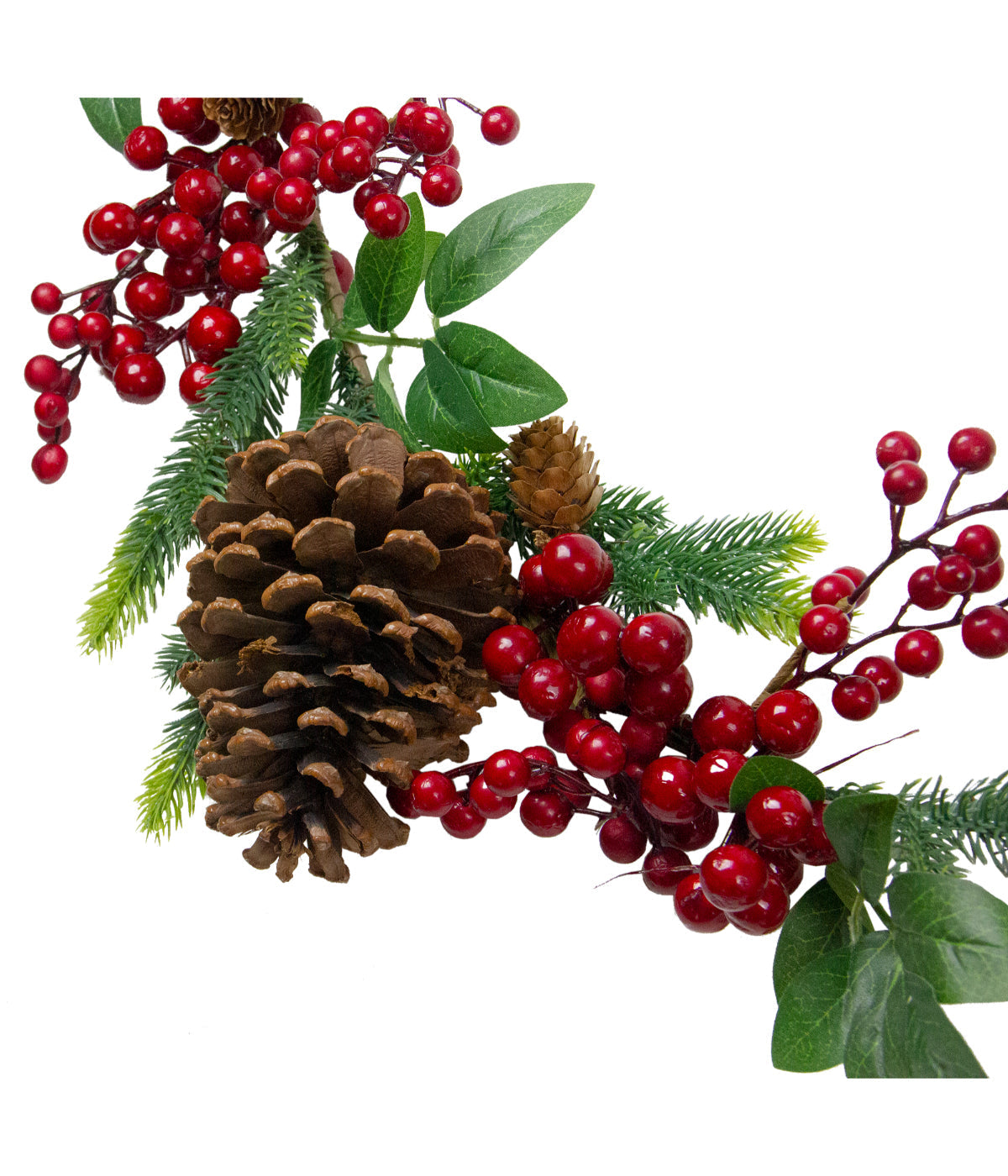  Pine Springs Berries & Pine Cones Artificial Christmas Garland, 5' x 4.75