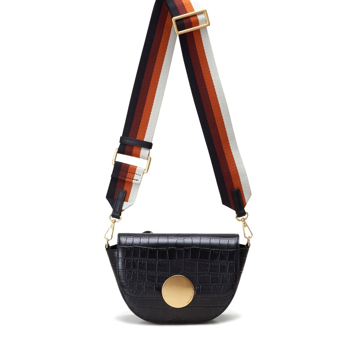  Oryany Lottie Croco  - Small Crossbody - Black - Bonton