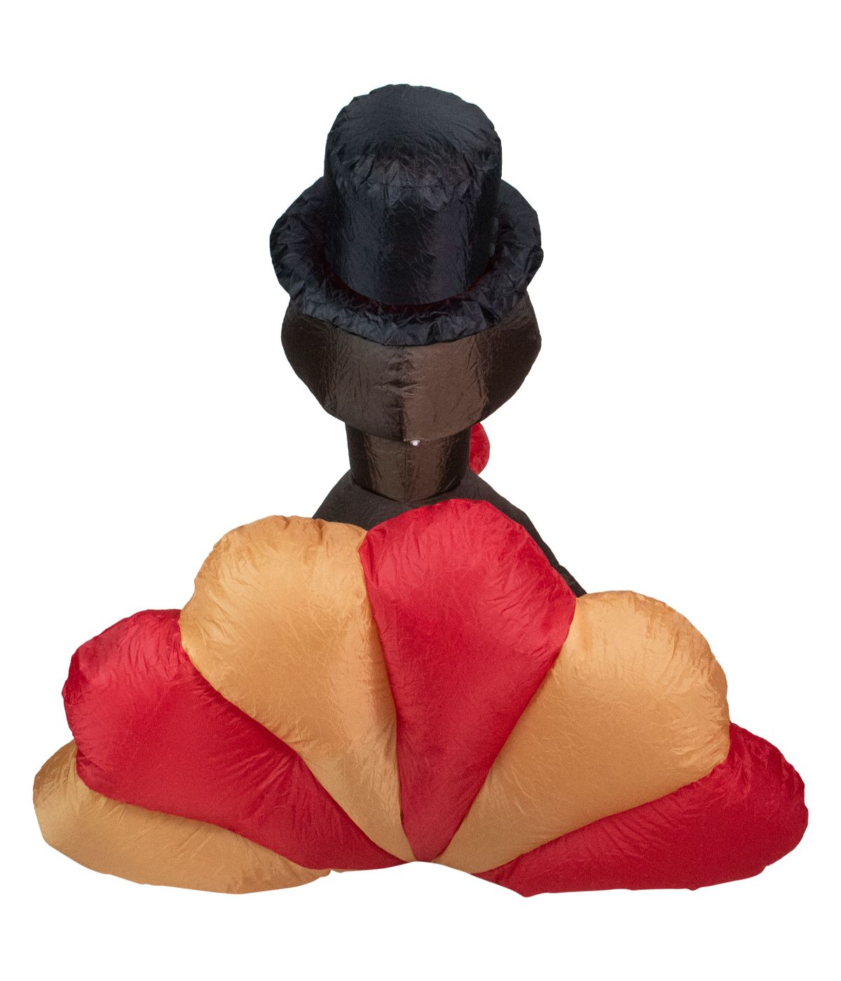  Red and Brown Inflatable Lighted Thanksgiving Turkey Outdoor Decor Red - Red - Bonton