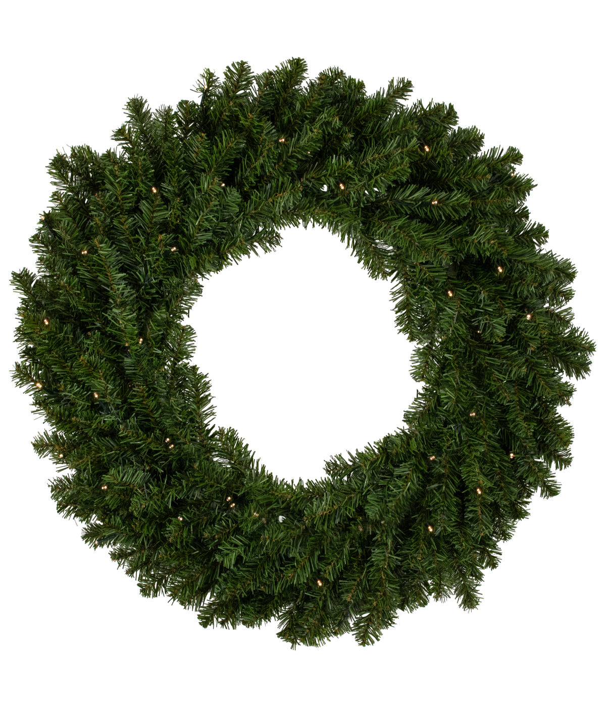  Canadian Pine Artificial Christmas Wreath with Pre-Lit Clear Lights, 30