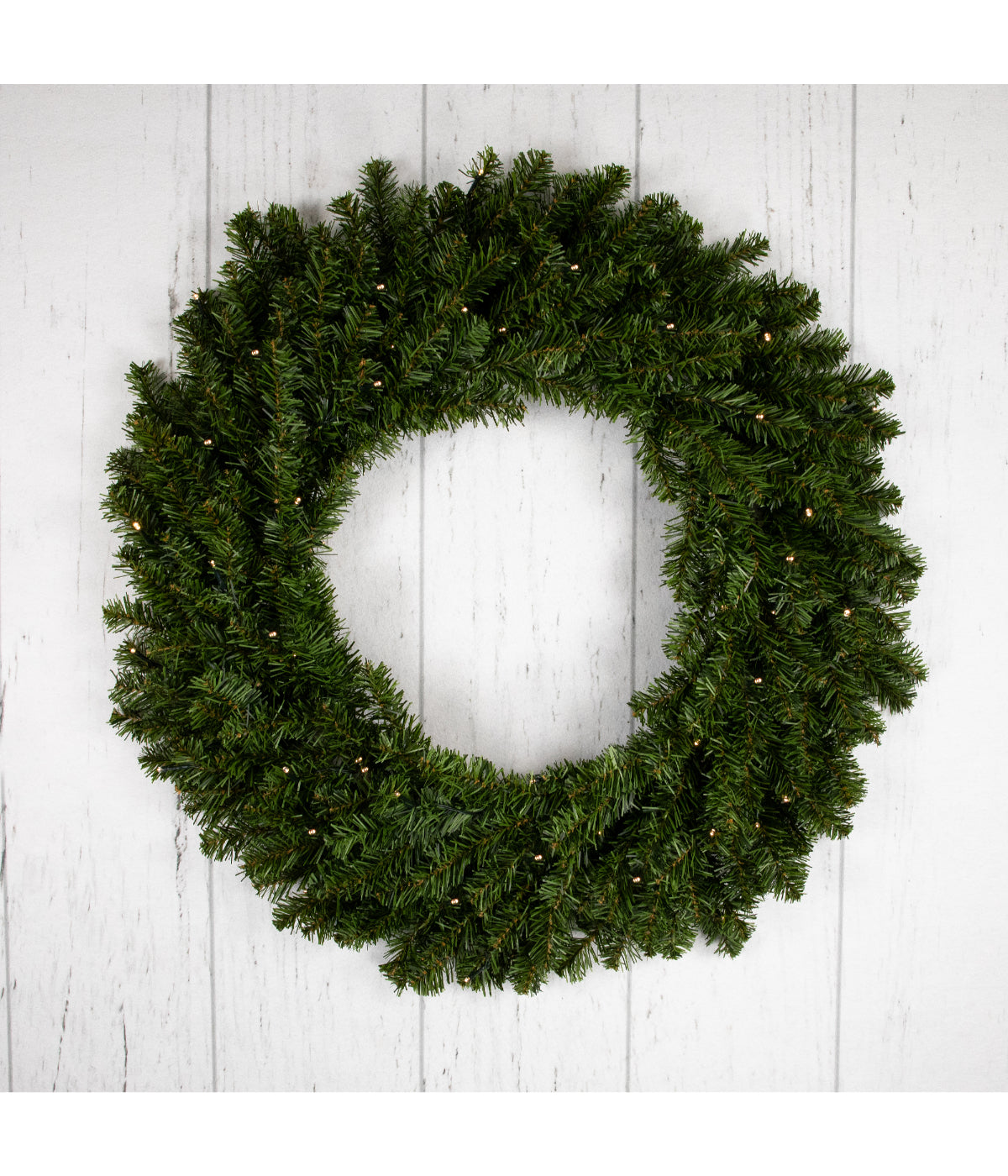  Canadian Pine Artificial Christmas Wreath with Pre-Lit Clear Lights, 30