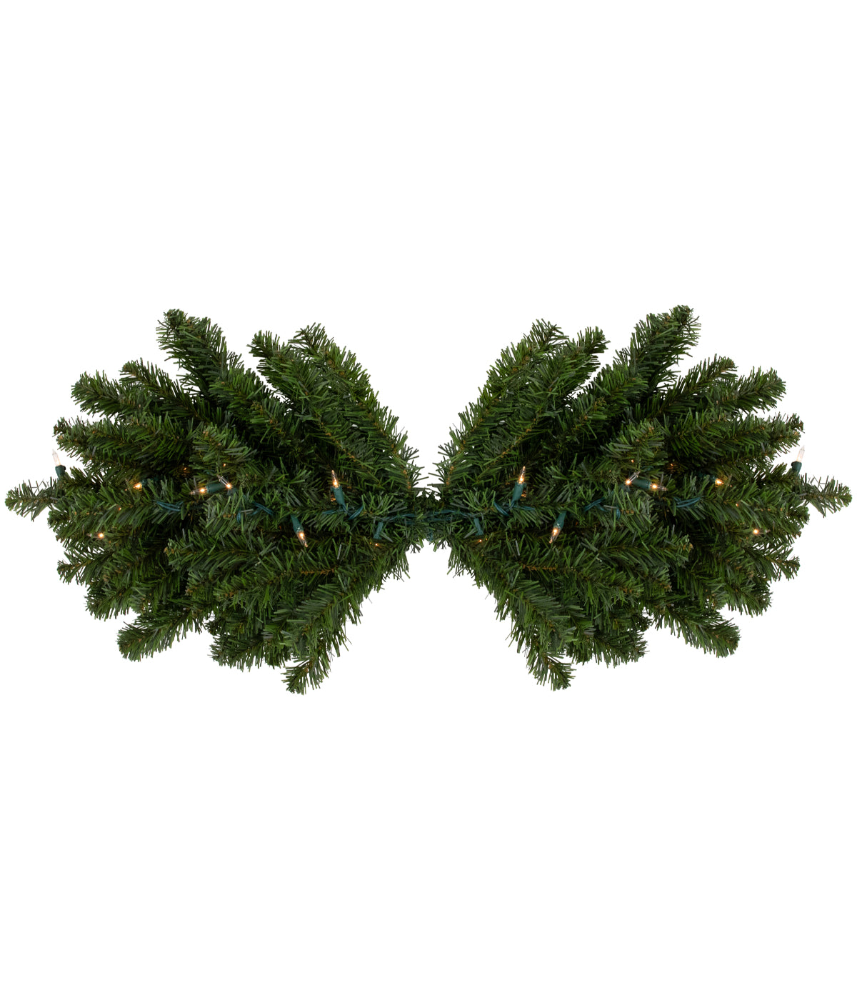  Canadian Pine Artificial Christmas Swag with Pre-Lit Clear Lights, 32