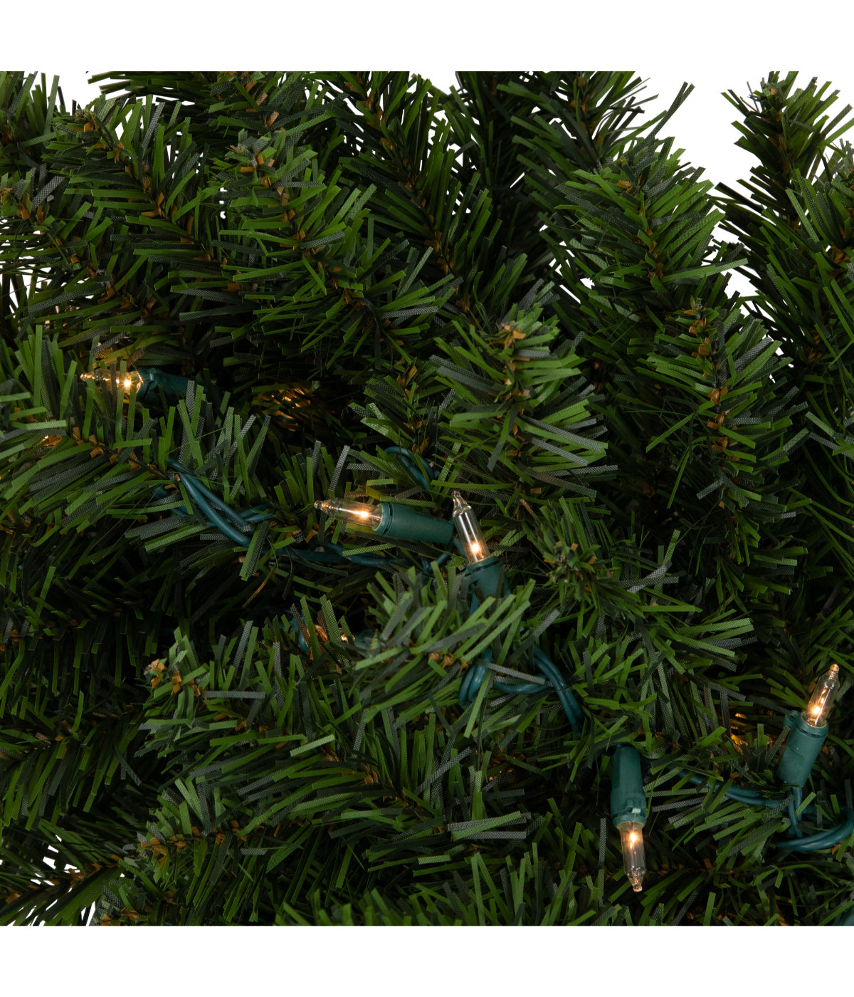  Canadian Pine Artificial Christmas Swag with Pre-Lit Clear Lights, 32