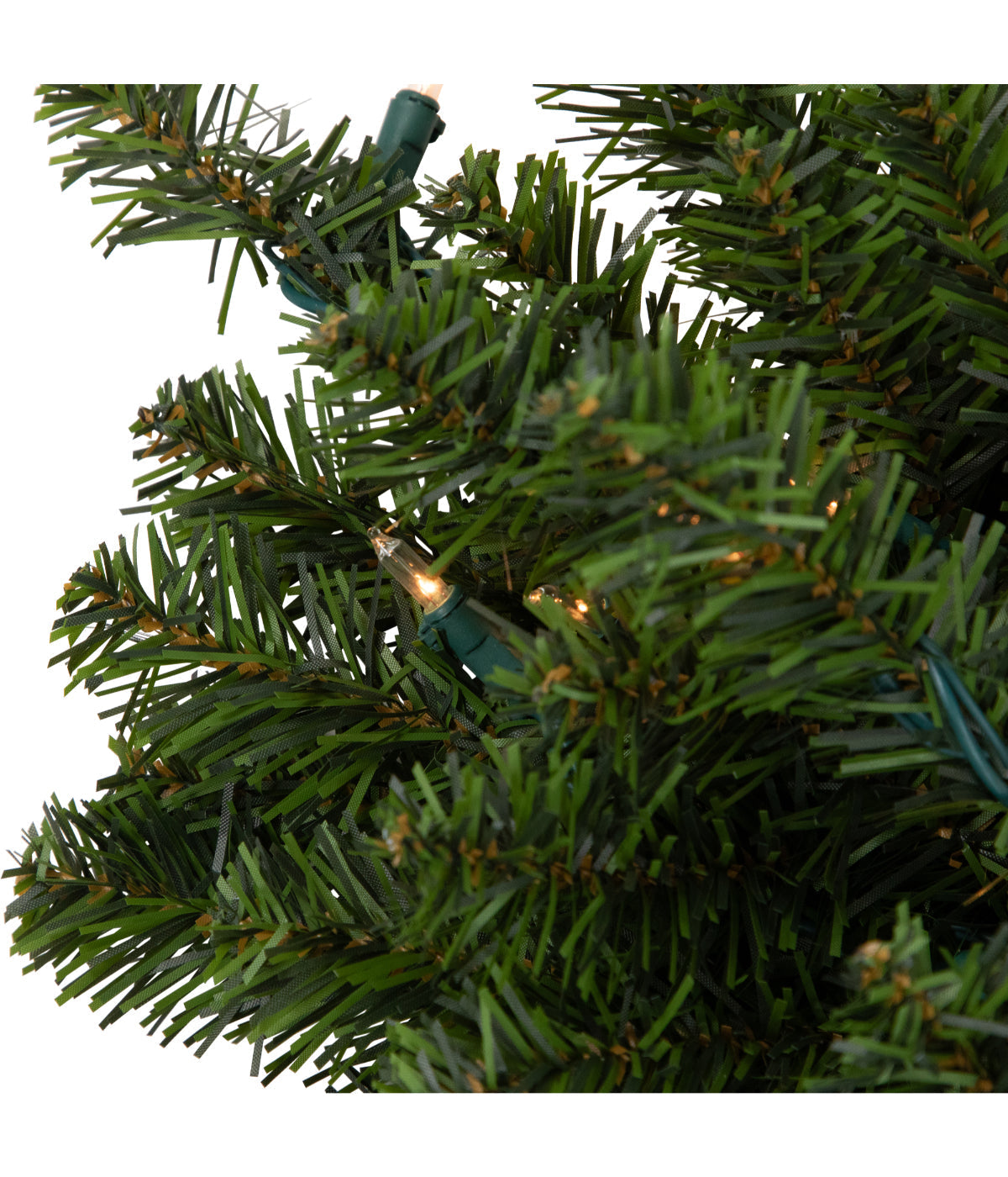  Canadian Pine Artificial Christmas Swag with Pre-Lit Clear Lights, 32