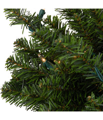 Canadian Pine Artificial Christmas Swag with Pre-Lit Clear Lights, 32"