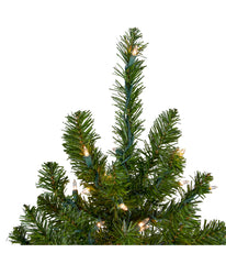 Canadian Pine Artificial Christmas Tree with Pre-Lit Clear Lights, 5'