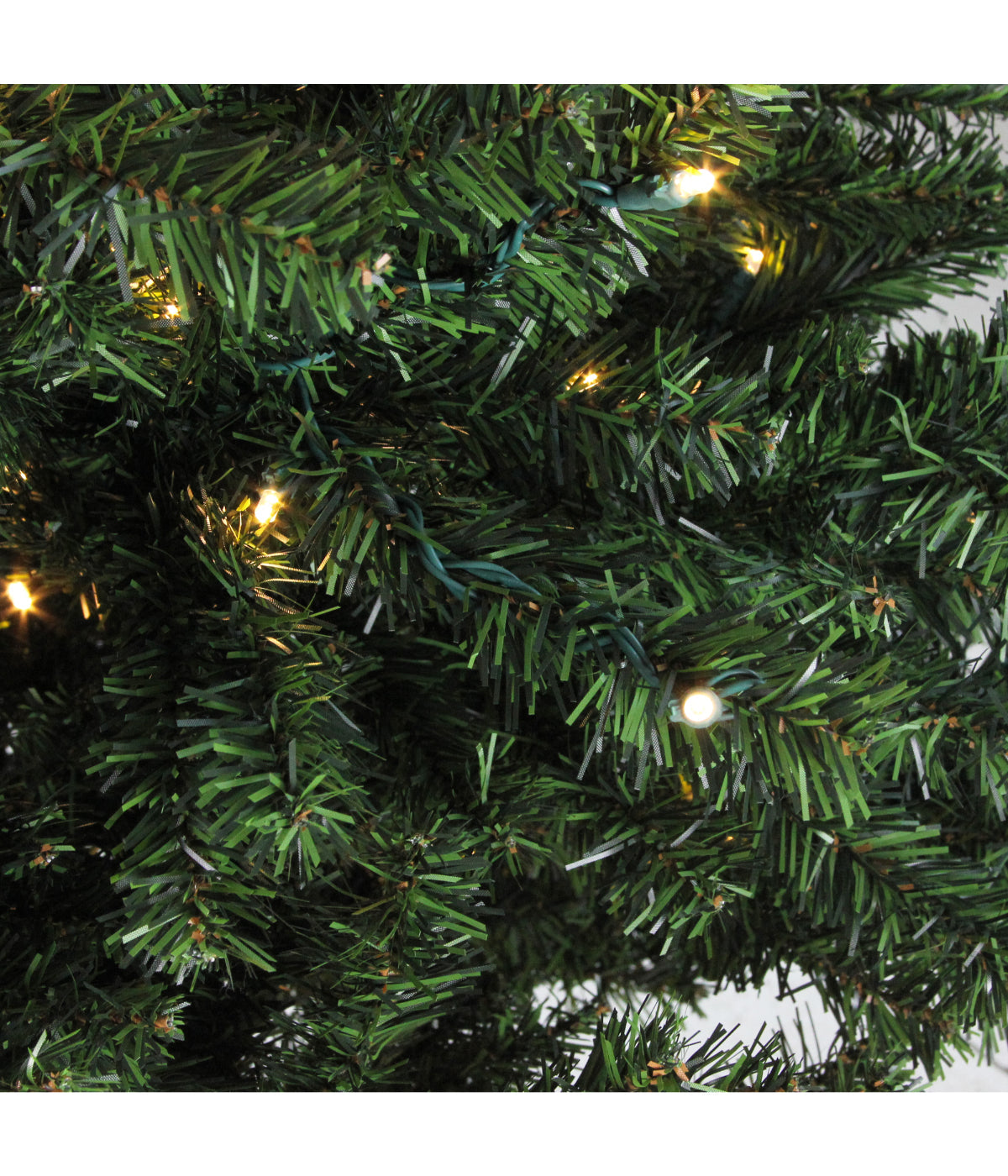  Canadian Pine Artificial Christmas Tree with Pre-Lit Candlelight LED Lights, 8' - Green - Bonton