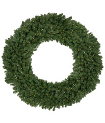 Canadian Pine Artificial Christmas Wreath with Pre-Lit Clear Lights, 5'