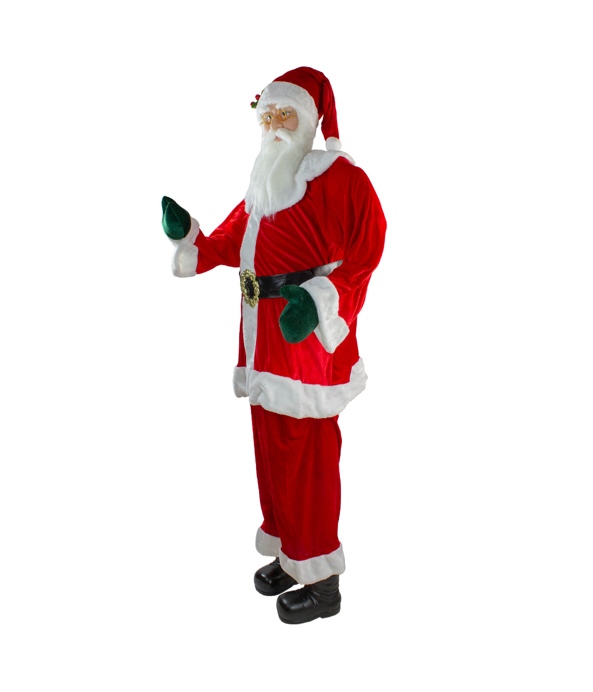  NorthLight Plush Santa Claus Standing Christmas Figure, 72