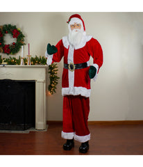 Plush Santa Claus Standing Christmas Figure, 72"