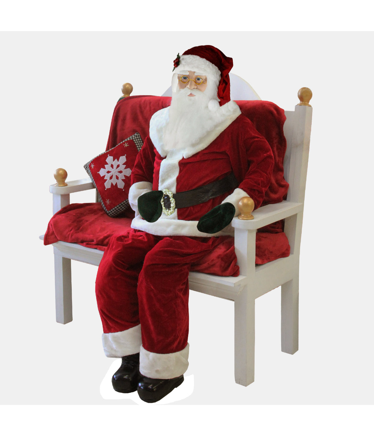  NorthLight Plush Santa Claus Standing Christmas Figure, 72