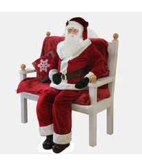 Plush Santa Claus Standing Christmas Figure, 72"