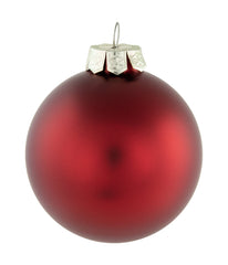 Red & Gold Matte Glass Christmas Ball Ornaments 72 Count, 4"