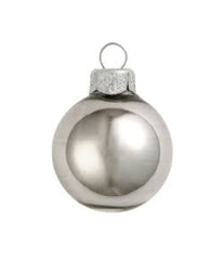 Silver Shiny and Matte Christmas Glass Ball Ornaments 72 Count, 4"