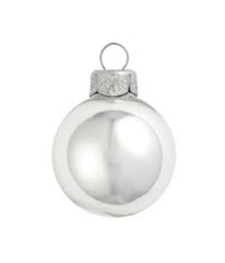 Silver Shiny and Matte Christmas Glass Ball Ornaments 72 Count, 4"