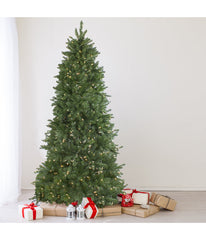 Neola Fraser Fir Artificial Christmas Tree with Pre-Lit Dual LED Lights, 9'