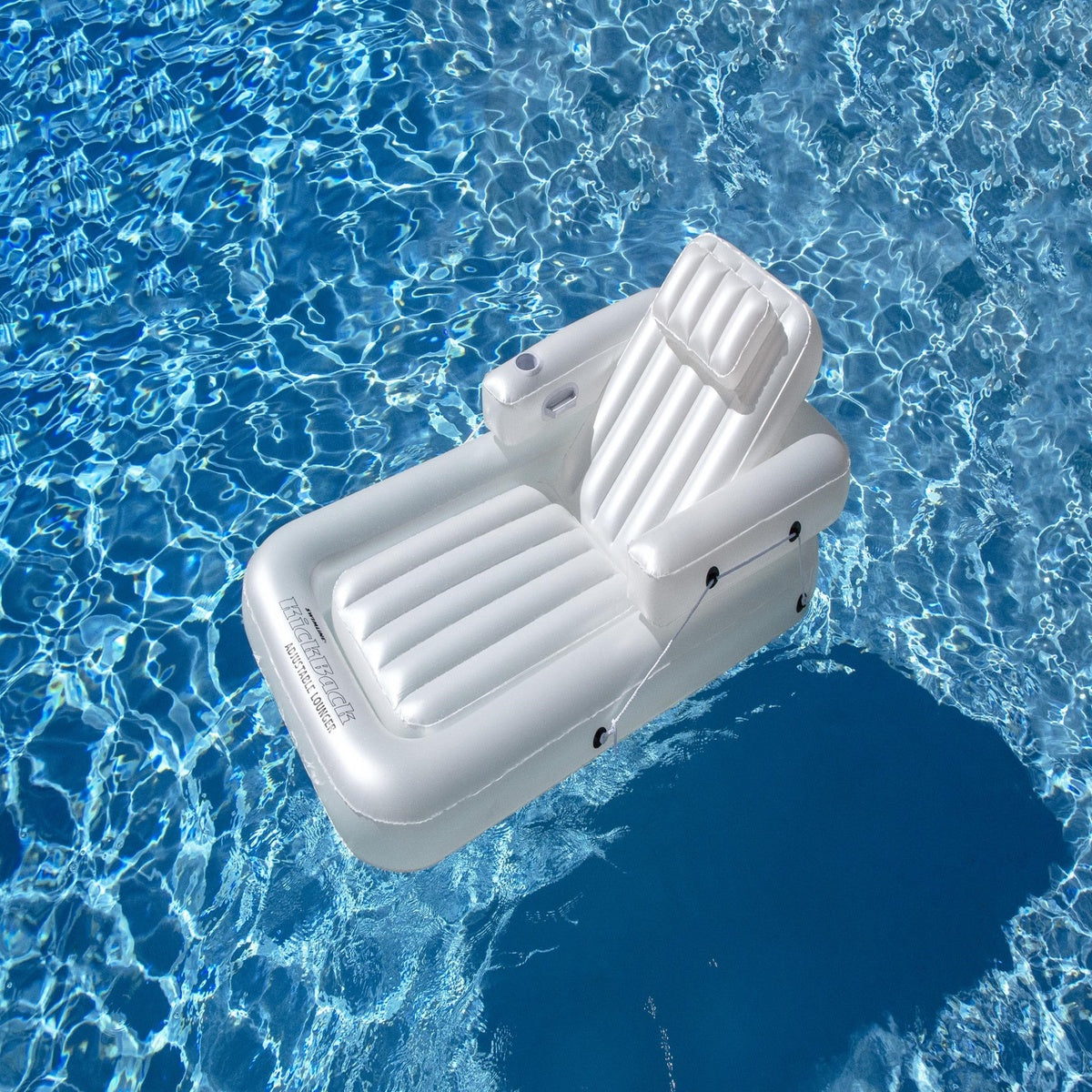  Swim Central Inflatable Water Sports Kickback Adjustable Lounger Raft - 74