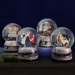 6.5" Norman Rockwell 'A Drum for Tommy' Christmas Snow Globe