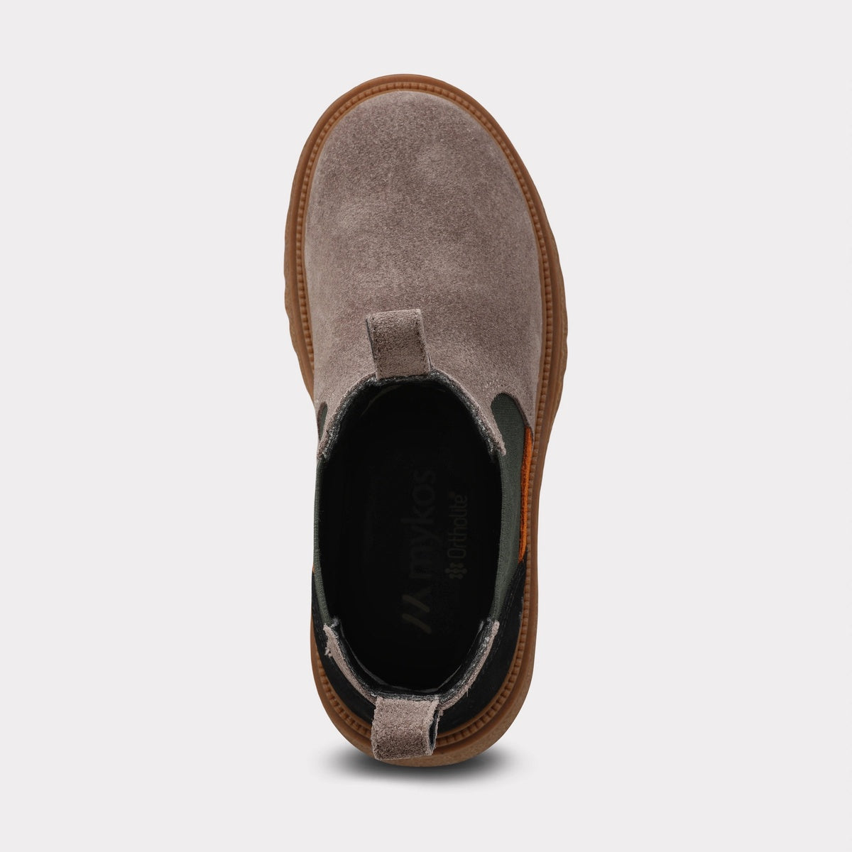  Mykos Marcus Youth Pull-on Chelsea Boot - Smoke/Dark Green - Bonton