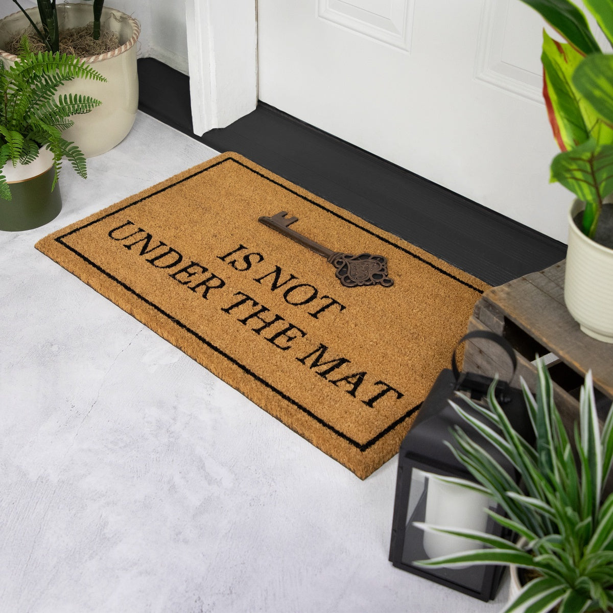  Northlight Key Is Not Under the Mat Coir Outdoor Doormat 18