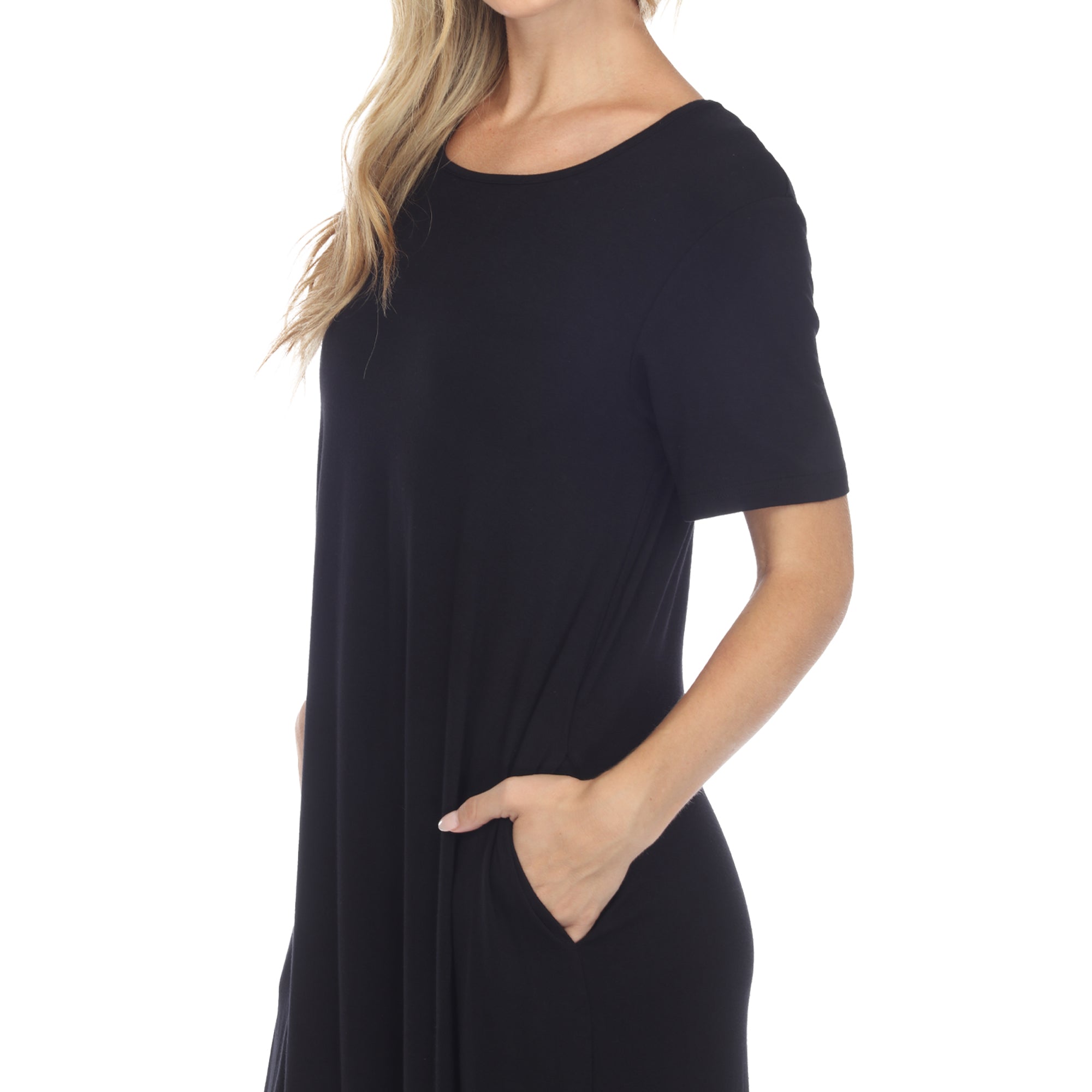 White Mark Women's Short Sleeve Midi Dress - Xlarge - Bonton