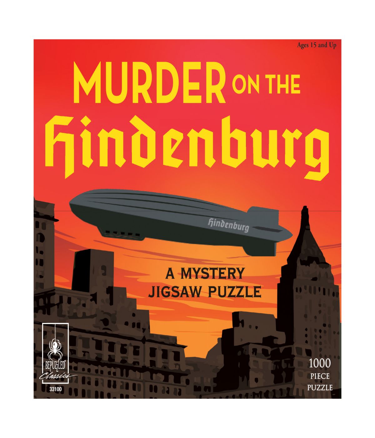  Murder on the Hindenburg Classic Mystery Jigsaw Puzzle: 1000 Pcs Multi - Multi - Bonton