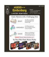 Murder on the Hindenburg Classic Mystery Jigsaw Puzzle: 1000 Pcs Multi