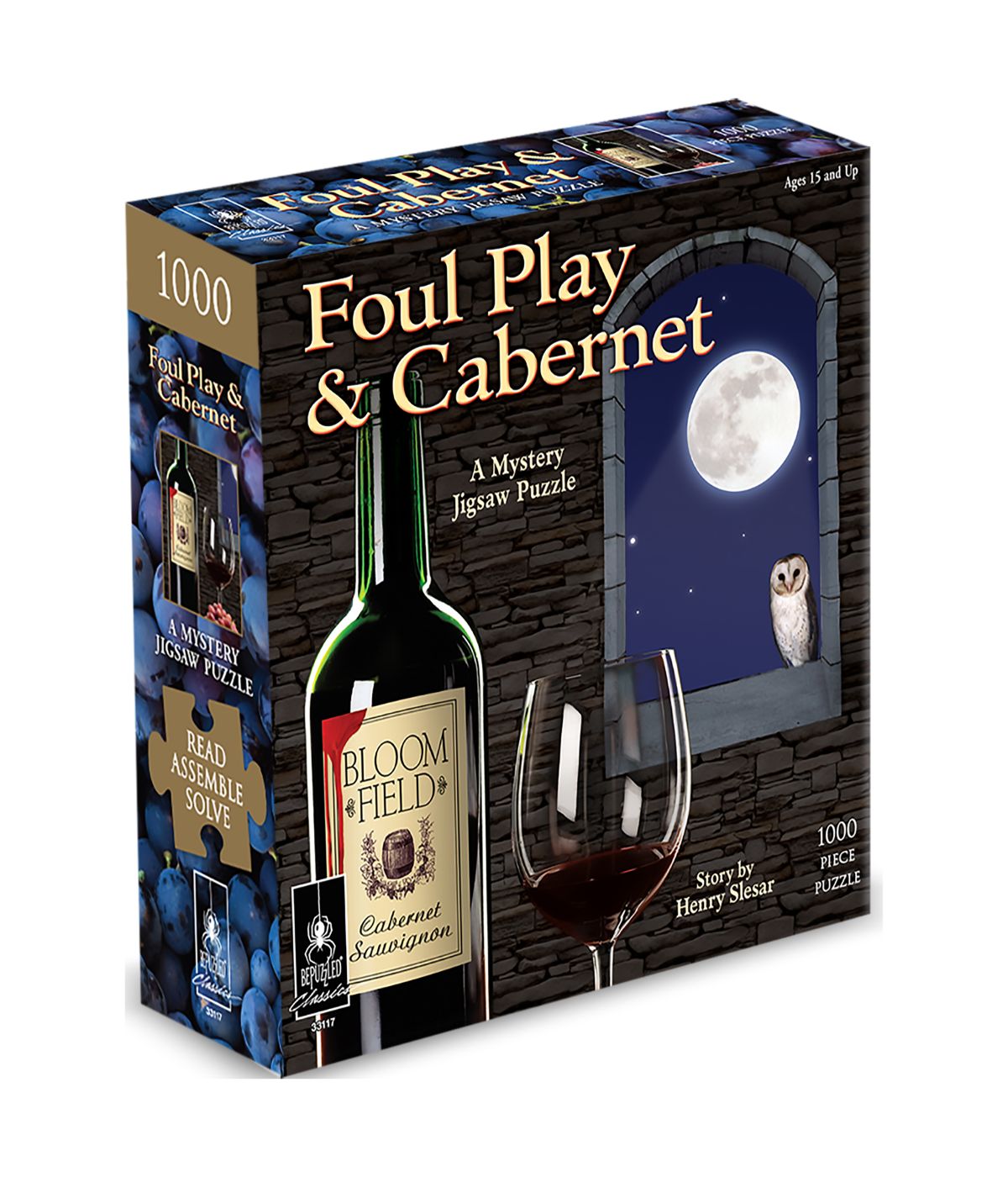  Foul Play & Cabernet Classic Mystery Jigsaw Puzzle: 1000 Pcs Multi - Multi - Bonton