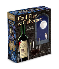 Foul Play & Cabernet Classic Mystery Jigsaw Puzzle: 1000 Pcs Multi