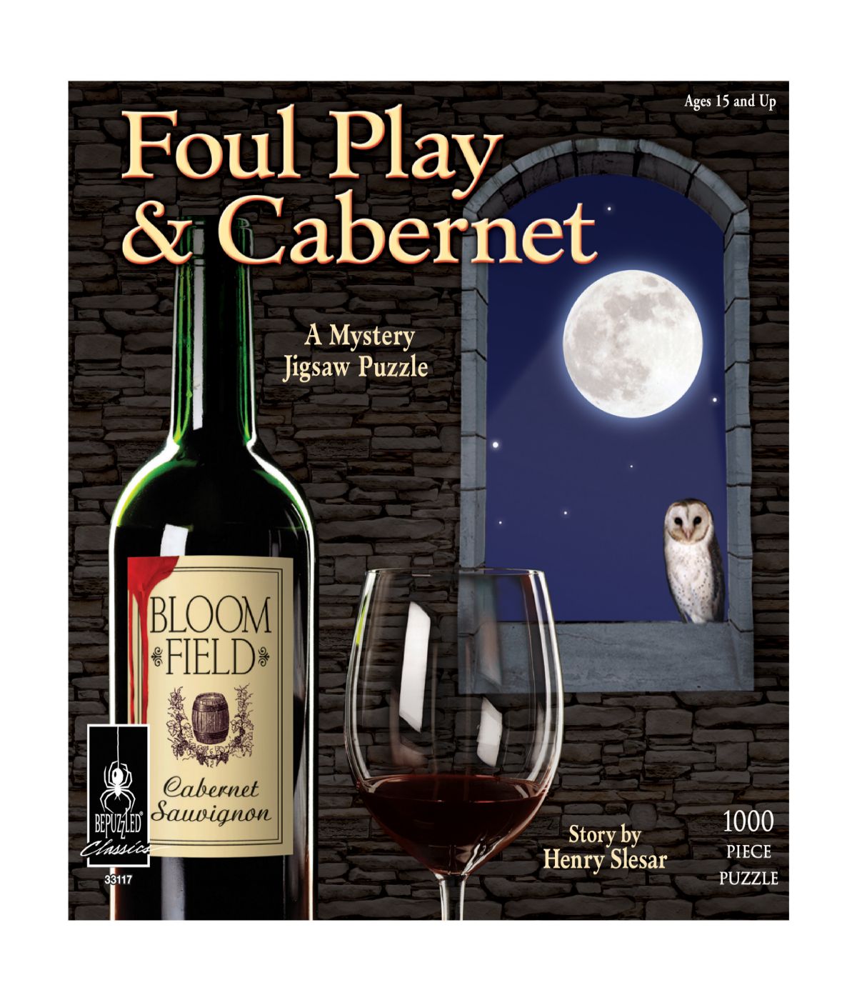  Foul Play & Cabernet Classic Mystery Jigsaw Puzzle: 1000 Pcs Multi - Multi - Bonton