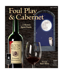 Foul Play & Cabernet Classic Mystery Jigsaw Puzzle: 1000 Pcs Multi