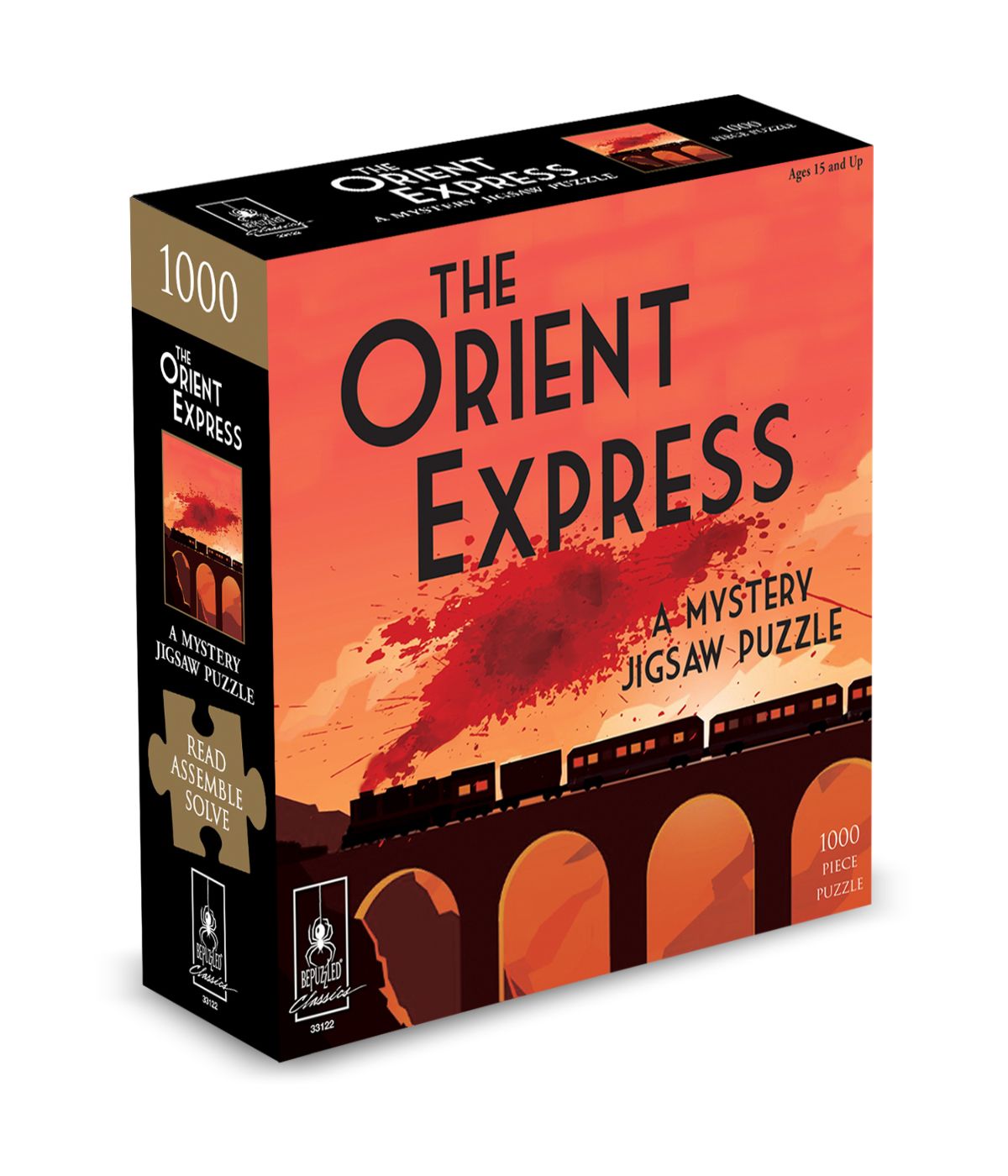  Death on the Istanbul Express Classic Mystery Jigsaw Puzzle: 1000 Pcs Multi - Multi - Bonton