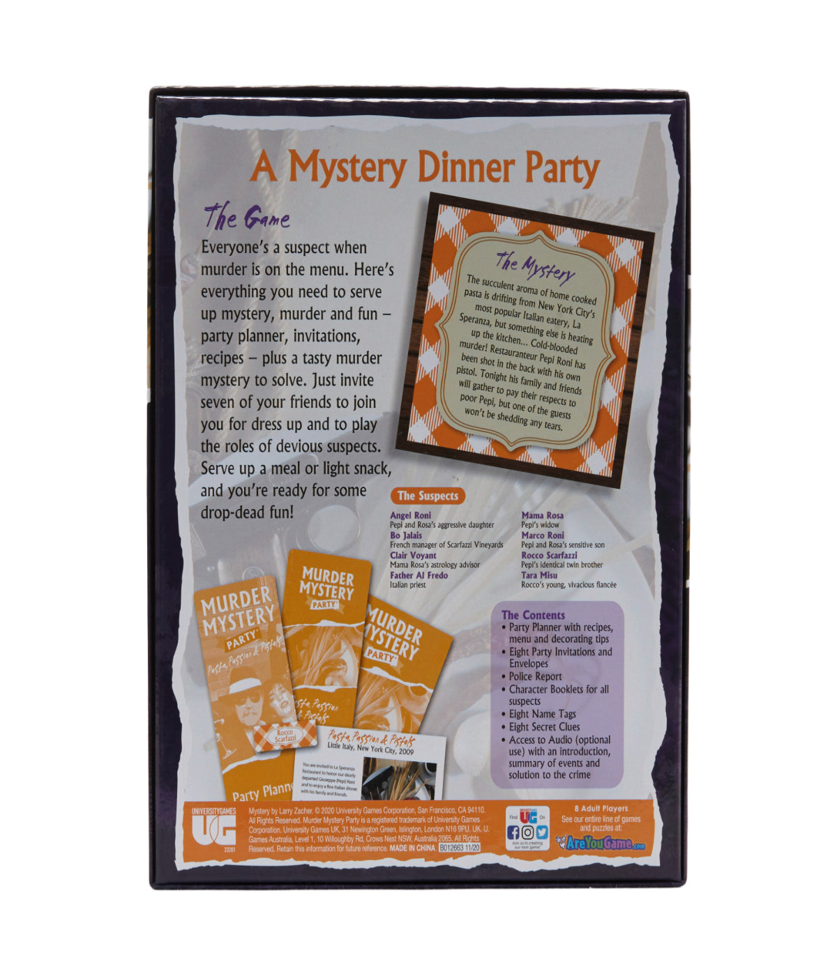  Murder Mystery Party - Pasta, Passion & Pistols Multi - Multi - Bonton