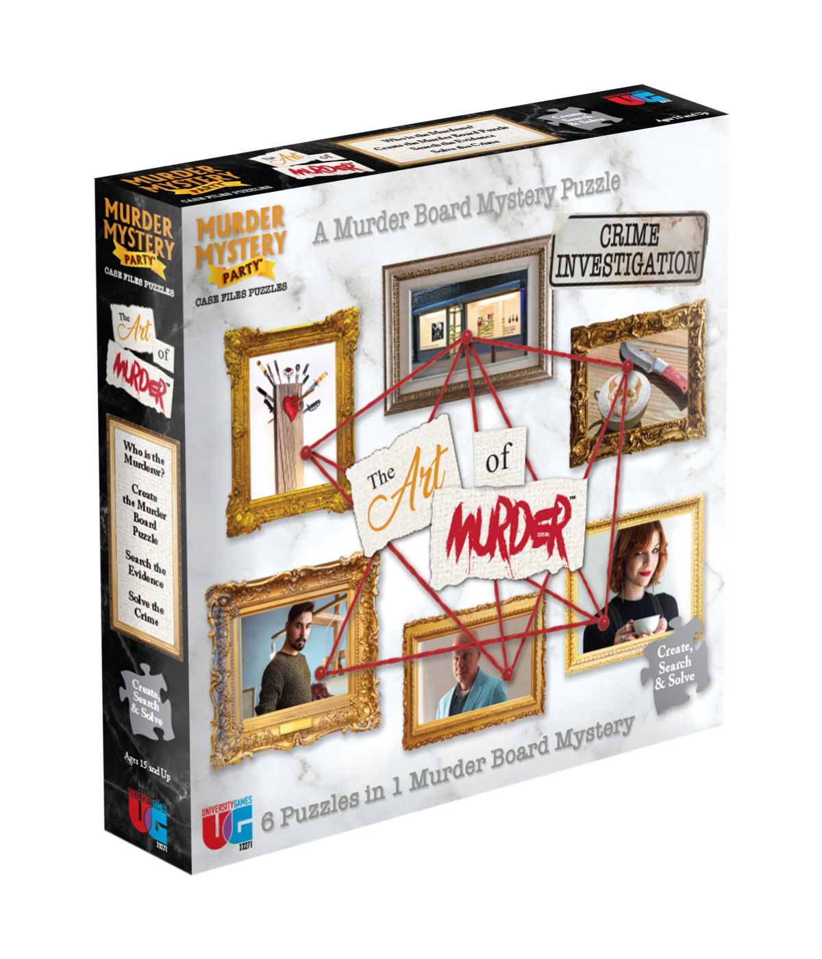  Murder Mystery Party Case Files Puzzles - The Art of Murder: 1000 Pcs Multi - Multi - Bonton