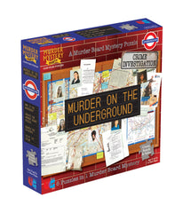 Murder Mystery Party Case Files Puzzles - Murder on the Underground: 1000 Pcs Multi