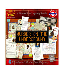 Murder Mystery Party Case Files Puzzles - Murder on the Underground: 1000 Pcs Multi