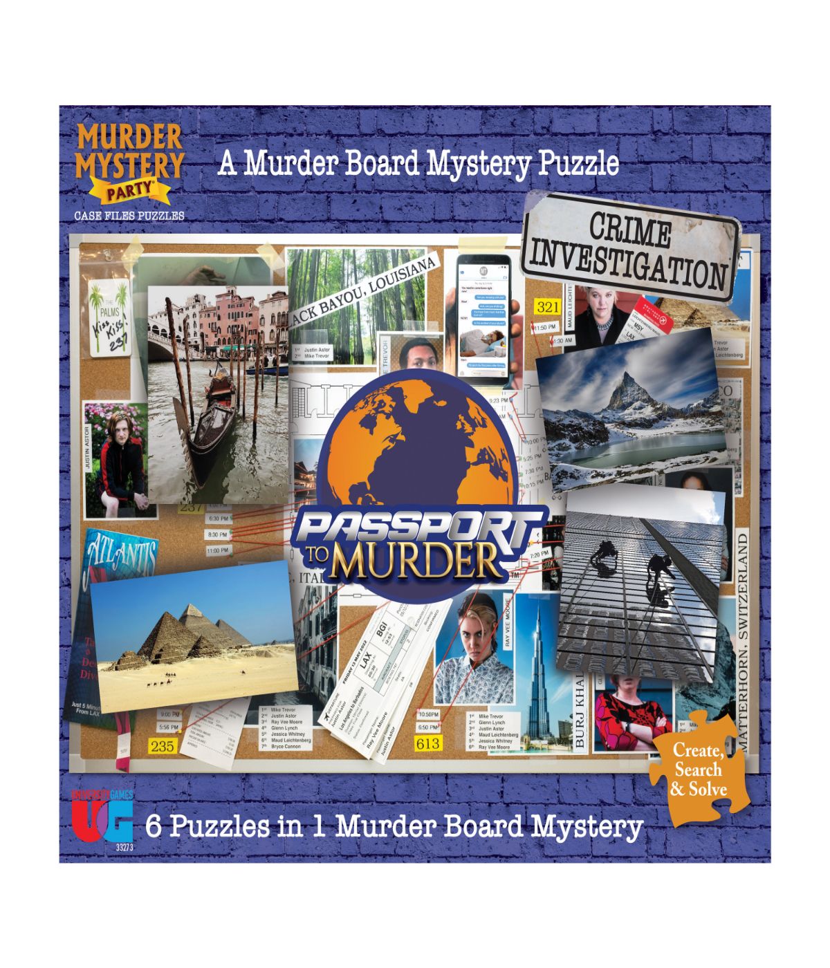  Murder Mystery Party Case Files Puzzles - Passport to Murder: 1000 Pcs Multi - Multi - Bonton