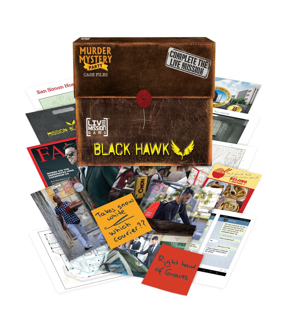  Murder Mystery Party Case Files: Black Hawk Live Mission Game Multi - Multi - Bonton