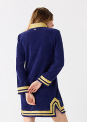 Navy/Gold Terry Tunic