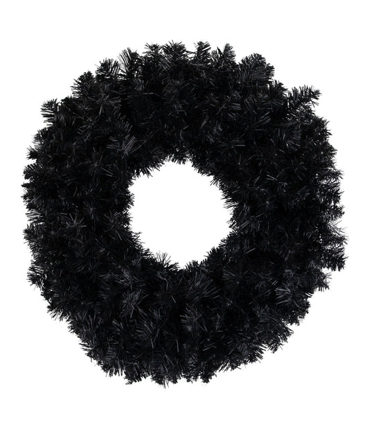 Black Colorado Spruce Artificial Halloween Wreath