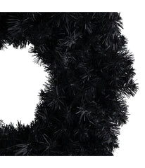 Black Colorado Spruce Artificial Halloween Wreath