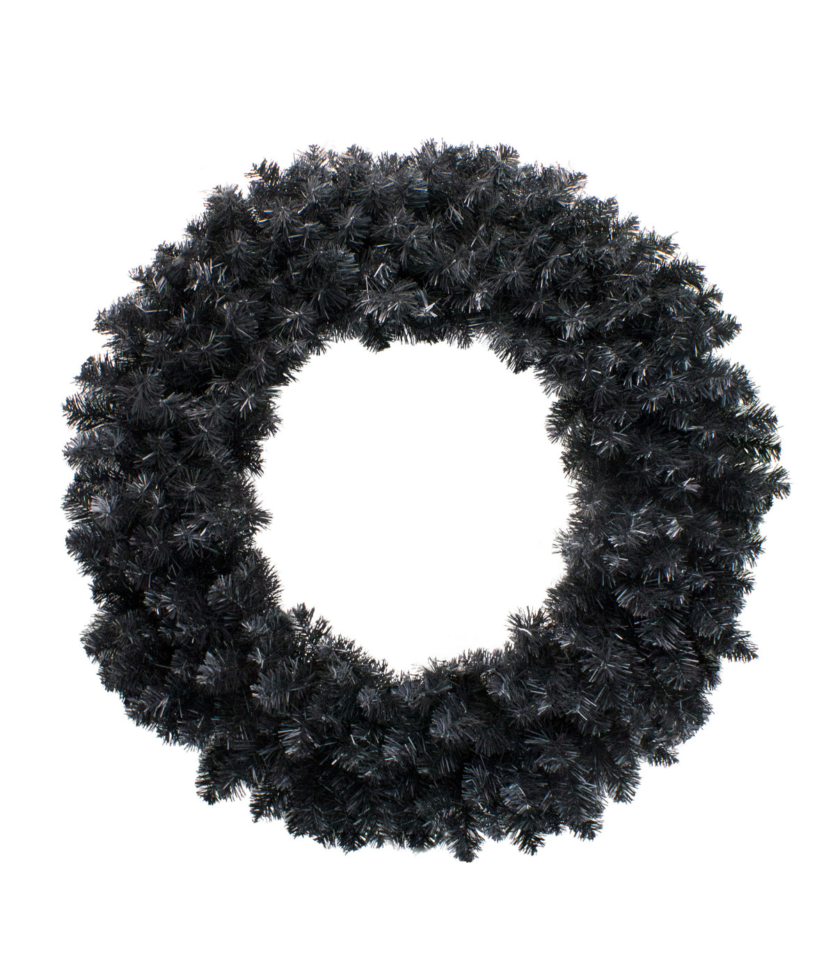  Black Colorado Spruce Artificial Halloween Wreath - Black - Bonton