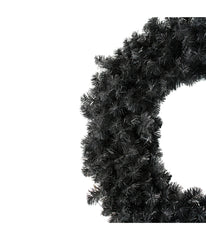 Black Colorado Spruce Artificial Halloween Wreath