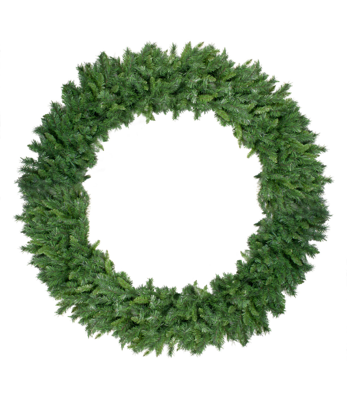 Green Lush Mixed Pine Artificial Christmas Wreath, 72"