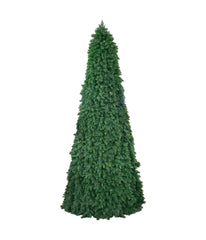 Pre-Lit Green Pencil Pine Artificial Christmas Tree - Clear Lights, 15'