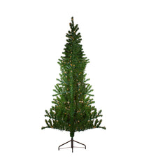 Canadian Pine Artificial Christmas Wall Tree with Pre-Lit Clear Lights, 7.5'