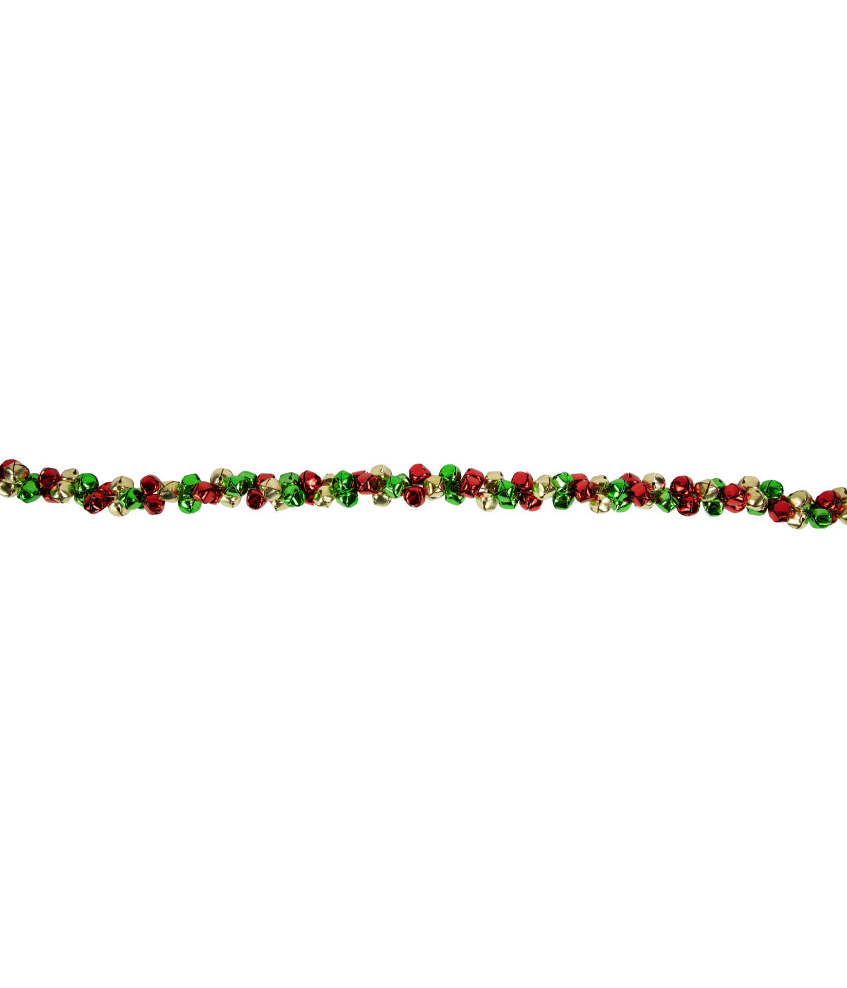  Jingle Bell Christmas Garland, 5' - Red - Bonton