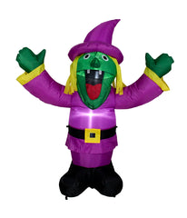 Inflatable Lighted Witch Halloween Decoration